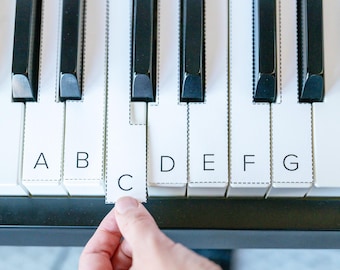 Piano Key Names- Printable Overlays for Piano Keys (Digital Download)