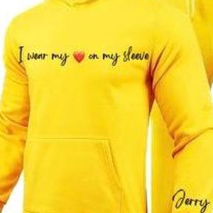 Heart on my sleeve hoodie