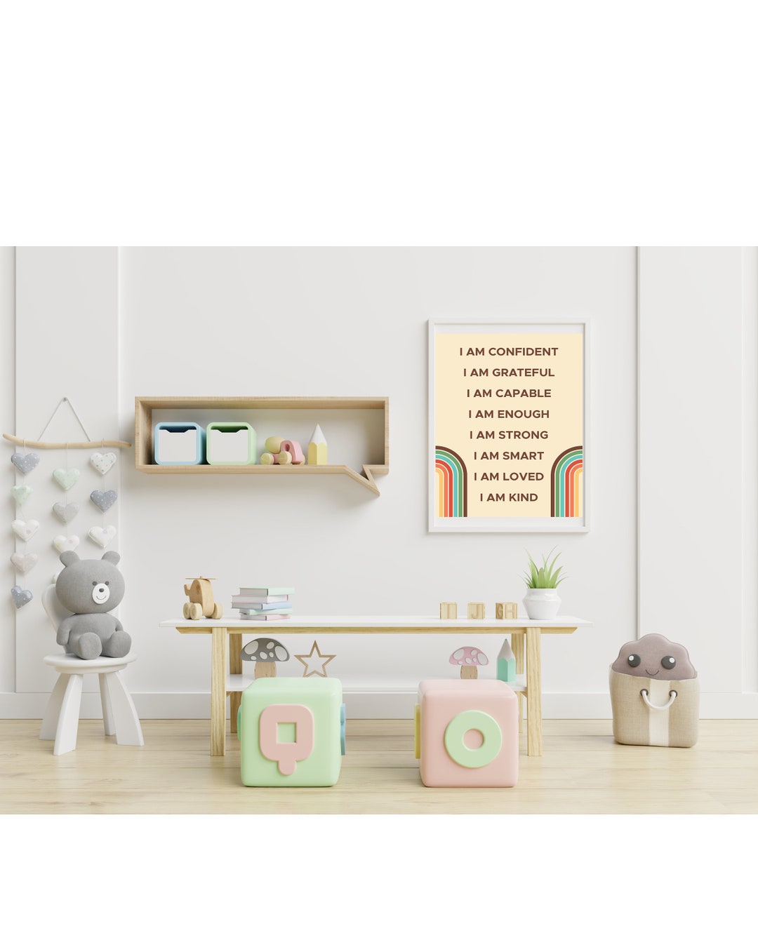 Growth Mindset Printable Boho Classroom Decor Calm Down Corner Poster ...