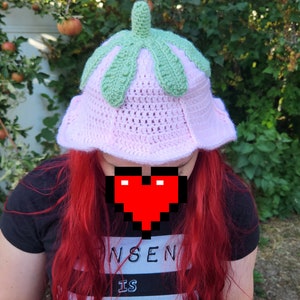 Crochet Fairy Tulip Flower Hat Bucket Hat