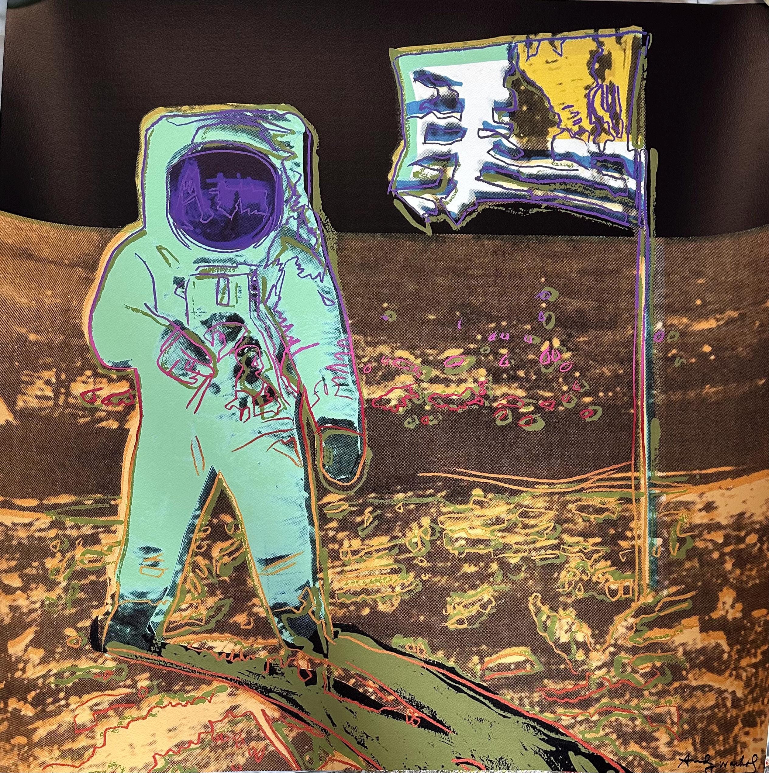 アンディウォーホル【希少】宇宙飛行士とアメリカ国旗 フレーム付き