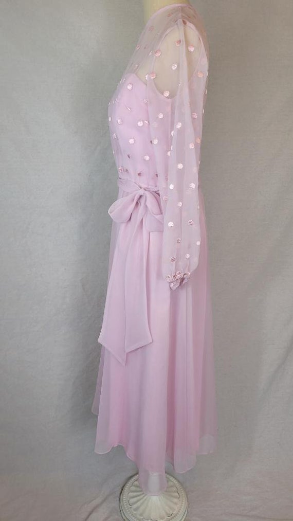 PLUS Vintage Silky Emerald Dot Dress ••• main image 0