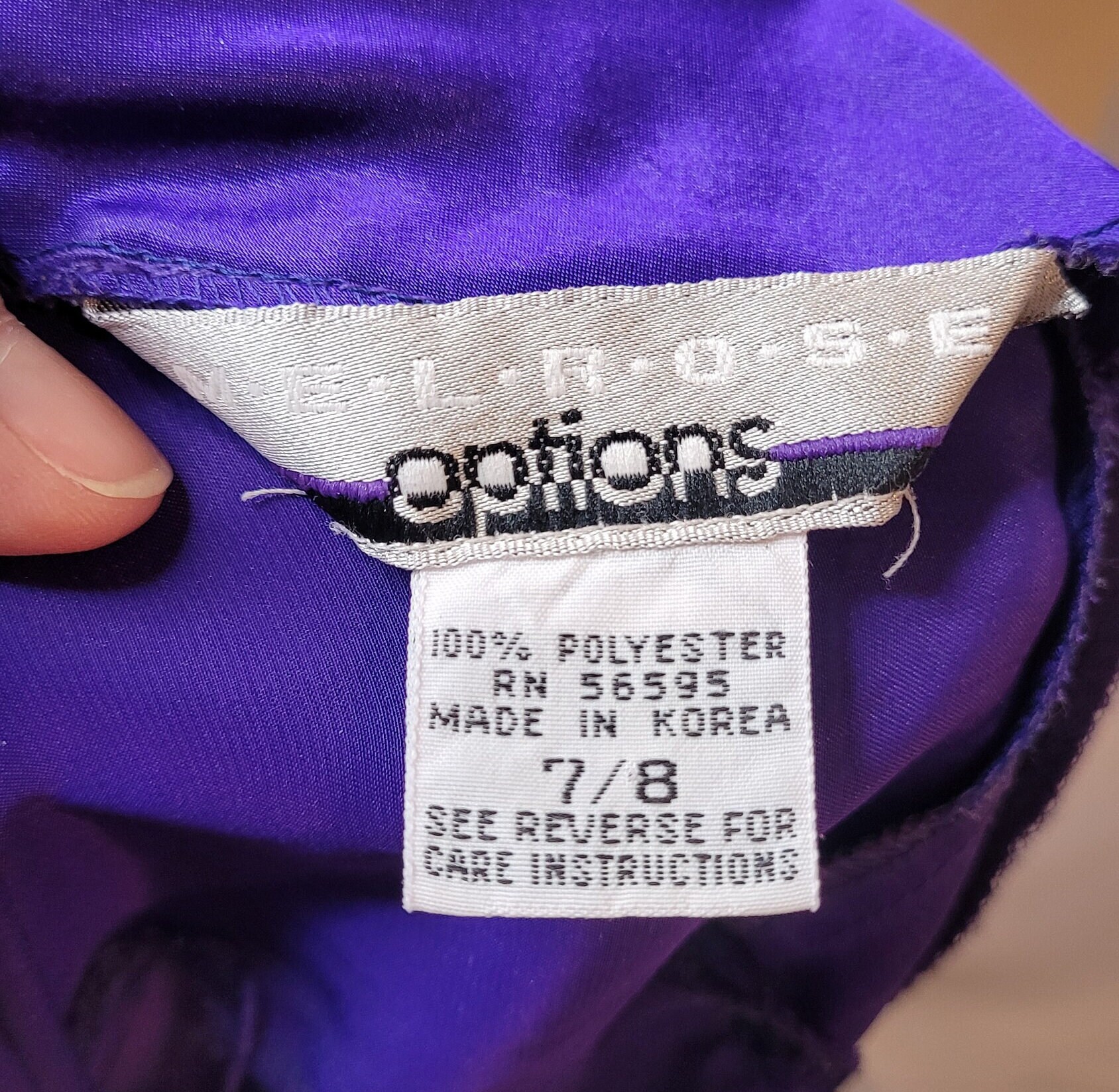 80’s Soft Purple Hibiscus Top by Amy Lynn Of California main image 1