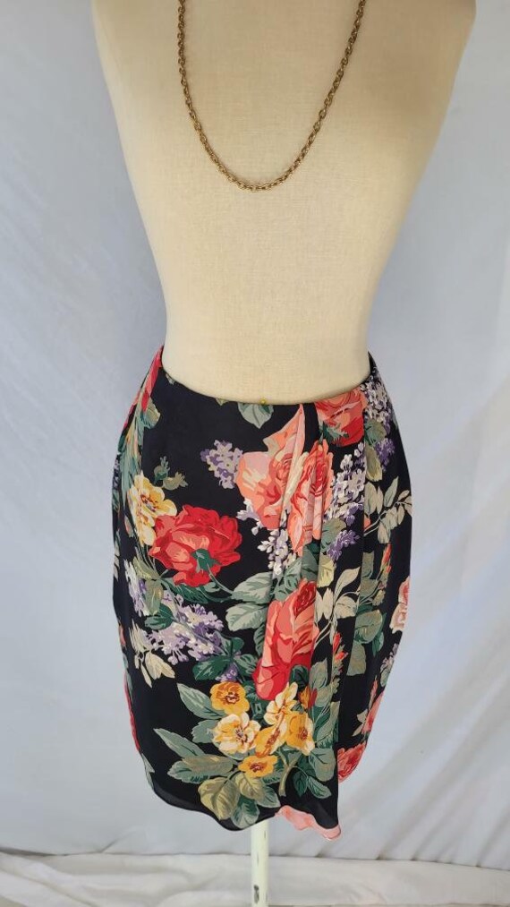 Vintage 1980s Linda Allard for Ellen Tracy Floral… - image 6