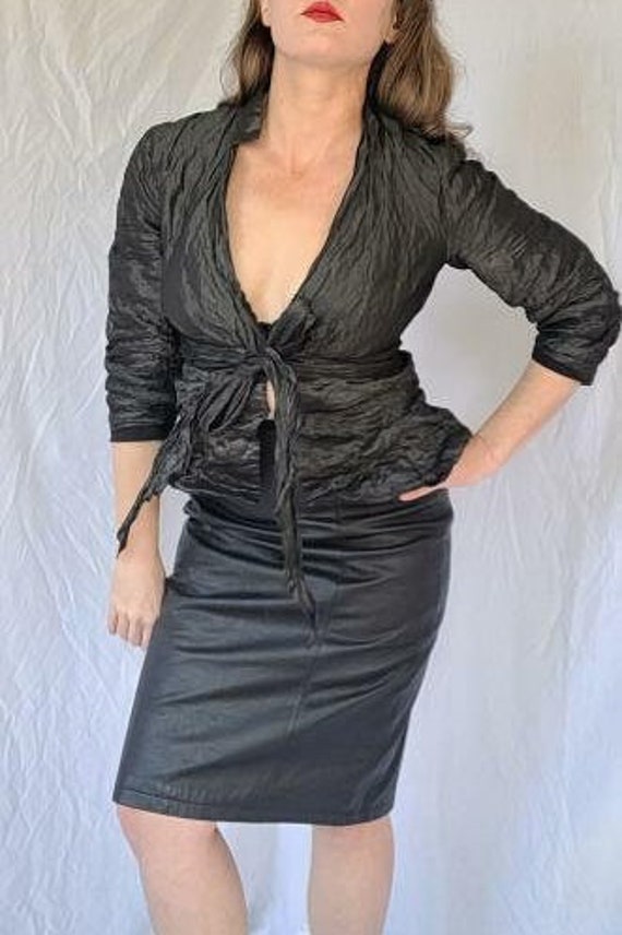 Vintage 1980s Nicole Miller Wrap Top in Size XS - image 7