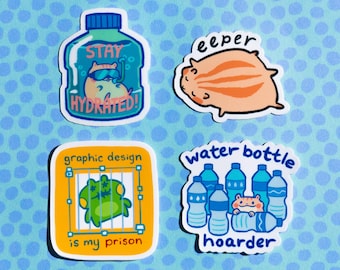 Hamster Original Art Meme Stickers