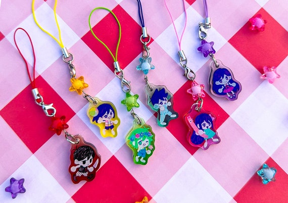 Omori Flip Phone Keychains