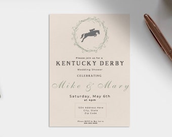 Kentucky Derby Wedding Shower Invite