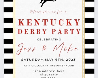 Kentucky Derby Party Invite