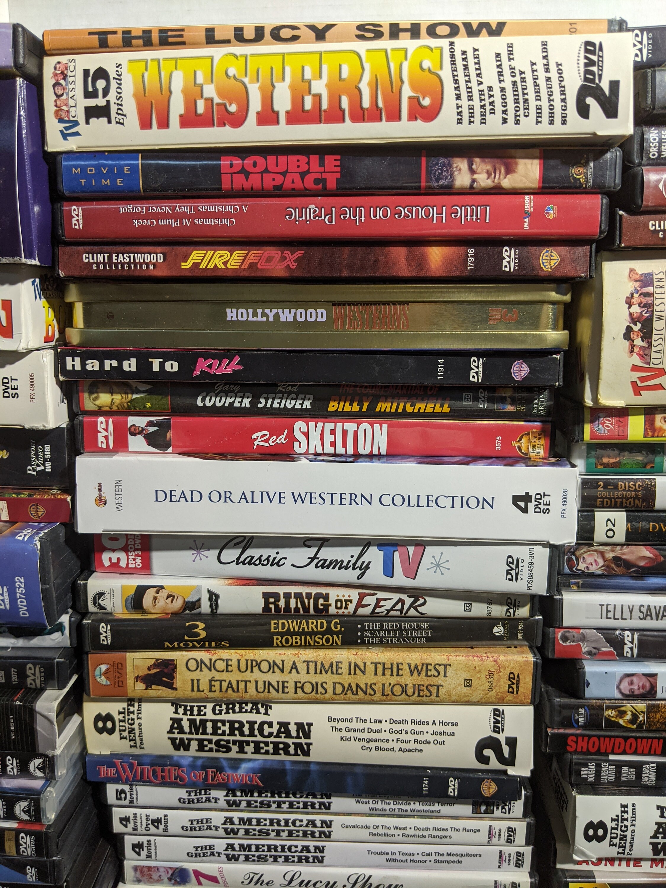 Lot of 150 Classics Digitally Remastered Dvds 40s,50s,60s,70s,80s,90s