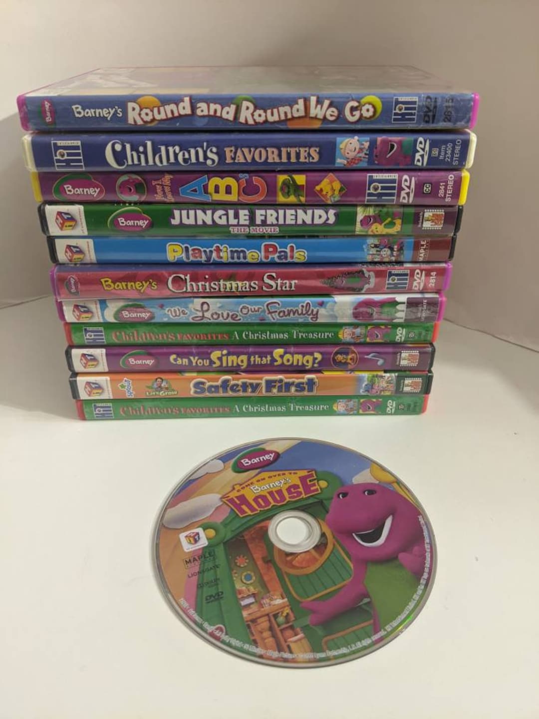 Lot of 11 Barney and Friends Dvds Cd Game Multipack Included Etsy