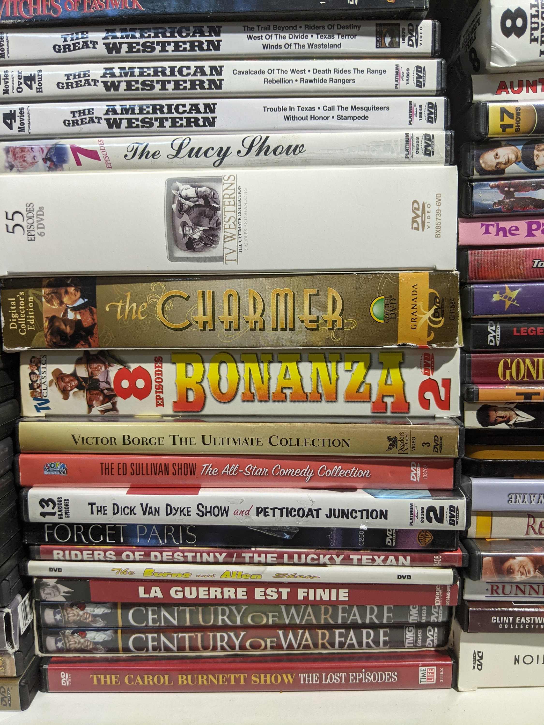 Lot of 150 Classics Digitally Remastered Dvds 40s,50s,60s,70s,80s,90s