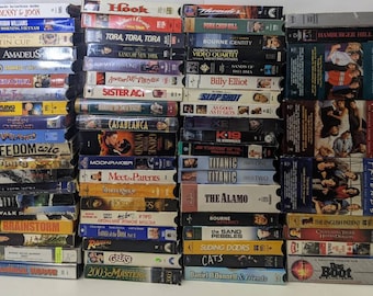 Lot Of 60+ Vhs Movie Tapes, TV Series Classics