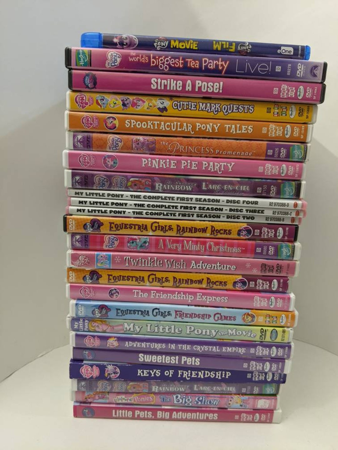 Lot of 21 My Little Pony Dvds Bluray: Children/kids Movies - Etsy