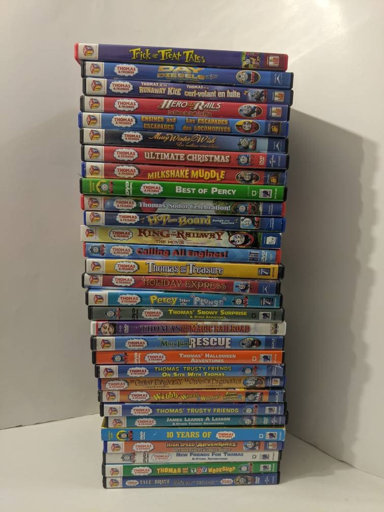 Lot of 30+ Thomas and Friends Dvds, Multipack and Double Dvd