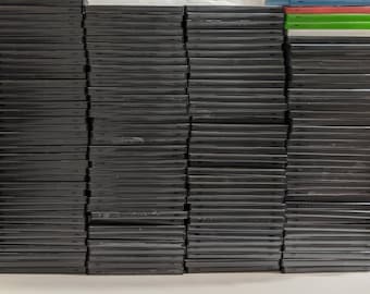 Lot of 150+ Empty DVD Cases- Light Weight Replacement Standard Size Good Condition Black,Green, Orange And White Colors