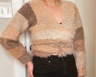 Ballerina Wrap Sweater Crochet Pattern