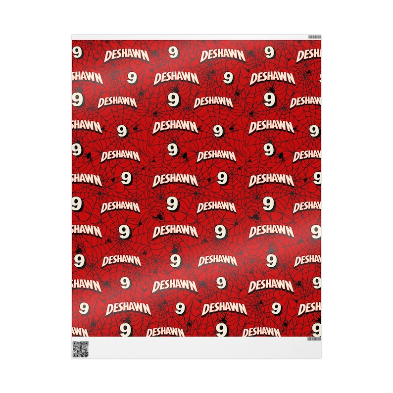 Spidey Senses Geschenkpapier - Personalisierte Geschenkverpackung für Geburtstage, Themenpartys - Party Dekor Bild 2