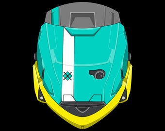 Reach: GUNGNIR Helmet Vinyl Sticker 3” Length