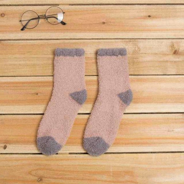 Fuzzy Fluffy Socks for Women and Girls Soft Comfy Winter Warm Thick Cozy Home Bed Sock