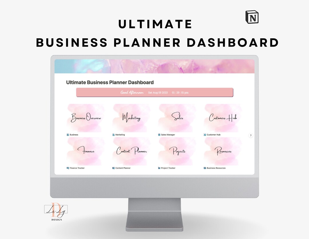 Notion Ultimate Business Planner Dashboard Project Management Template ...