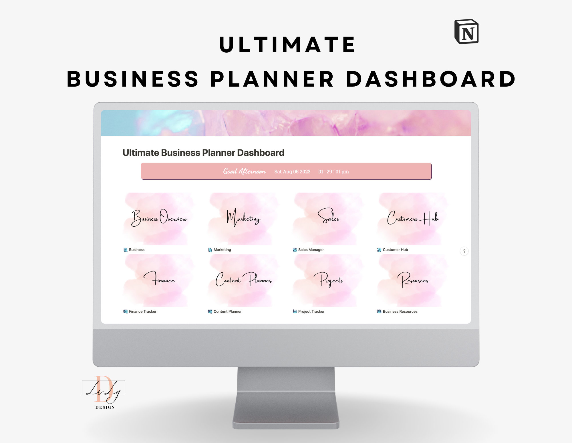 Notion Ultimate Business Planner Dashboard Project Management Template ...