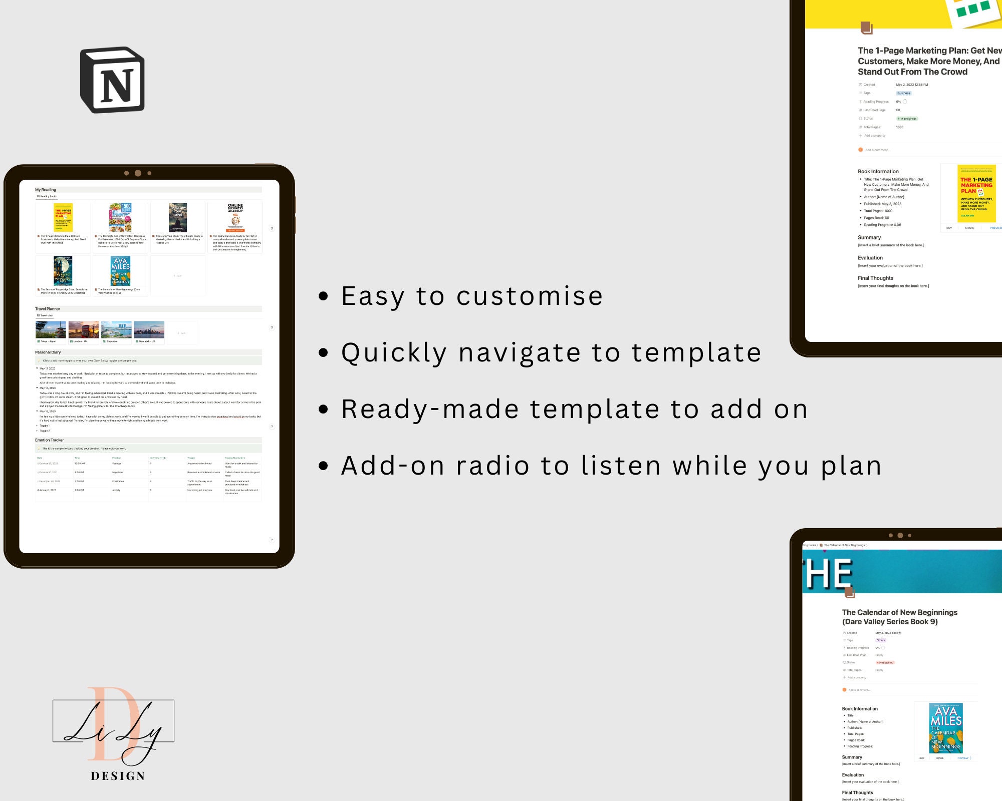Notion personal life planner template etsy