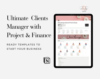 Ultimate Clients Dashboard & Project Manager Finance Manager Template