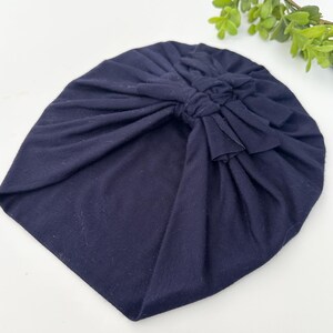 Navy blue baby turban, Knotted turban, Baby head wrap, Newborn turban, Baby Hat Turban, Baby gift, Toddler Hat, Baby hat