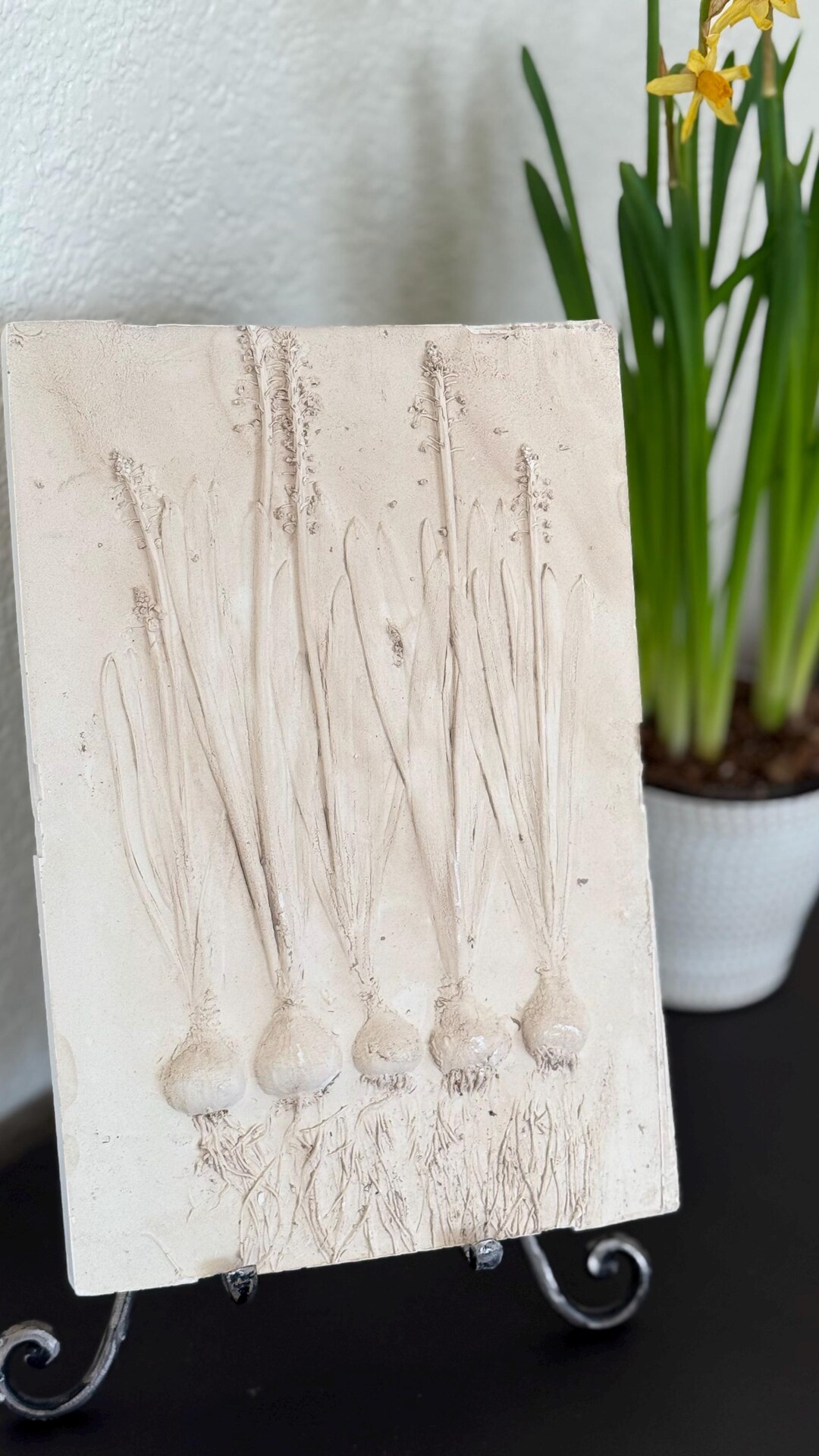 Floral Clay Relief Wall Art main image 0