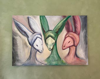 The Fates Oil Painting: Figurative Art on Canvas, Greek Mythology