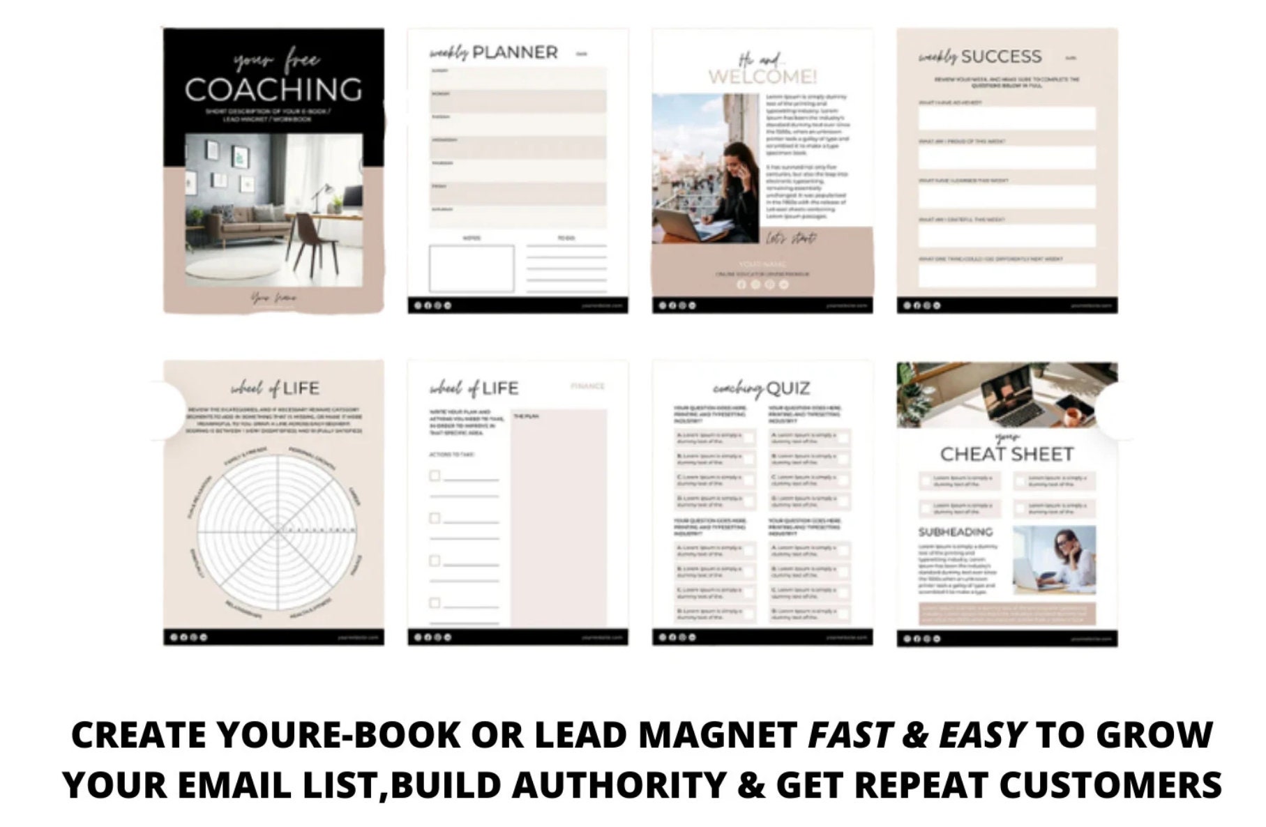 Lead Magnet Templates Bundle Canva - Etsy