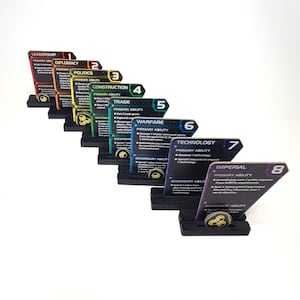 Twilight Imperium 4 // Premium Strategy Card Stand // Set di 8 // Contiene beni commerciali e carte strategiche