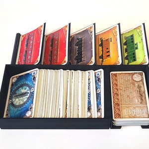Bandeja de cartões Ticket to Ride Ride - Organizador e acessório de jogos de tabuleiro - Várias cores oferecidas
