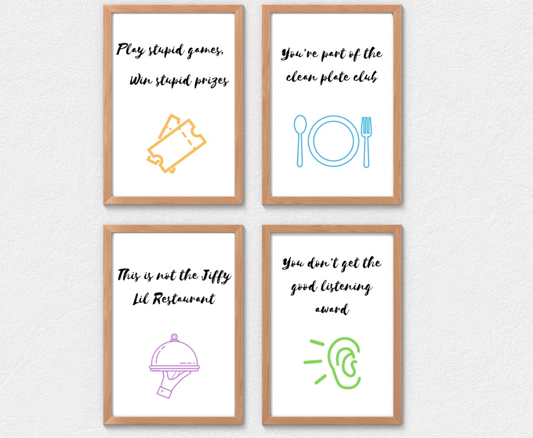 Mom Quote Signs, Printable Wall Art Bright Colored Decor, Posters for ...