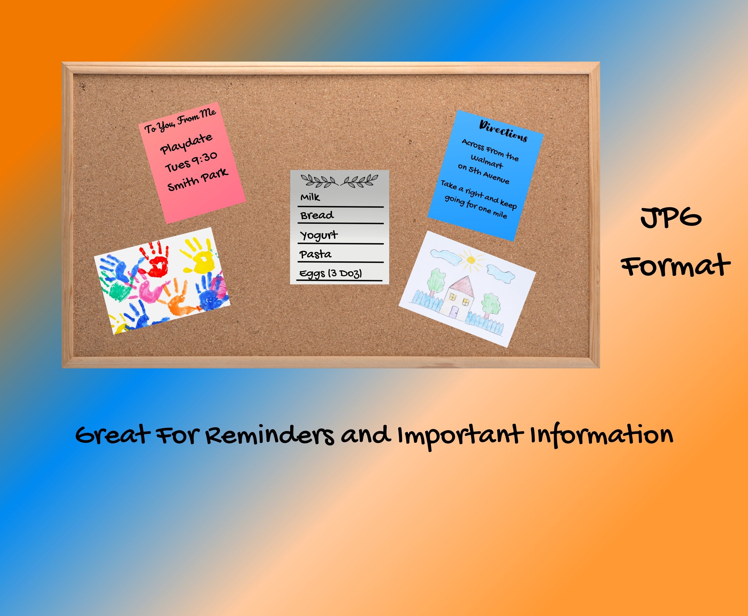 Printable Quick Notes, Colorful Reminder Cards, Fun Cards for Note ...