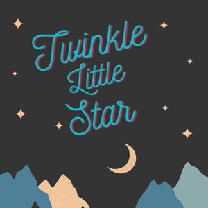 Twinkle Little Star Wall Art Digital Download Printable
