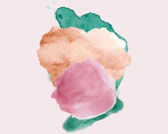 Arte de pared abstracto digital descargable imprimible