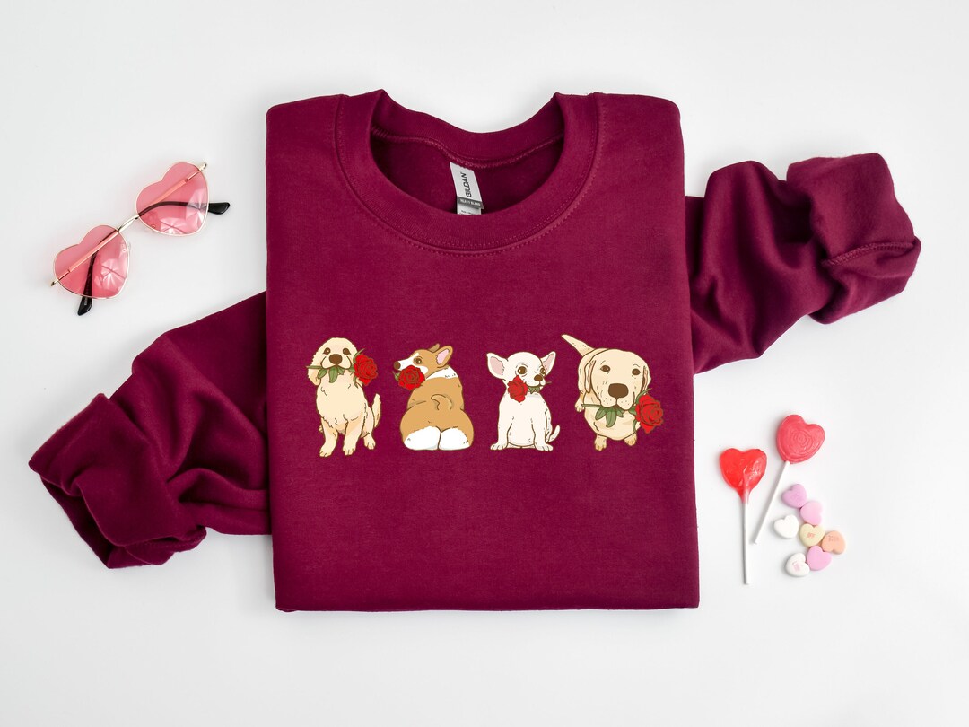 Valentine Dog Sweatshirt, Funny Dog Sweater, Dog Sweatshirt, Pet Lover