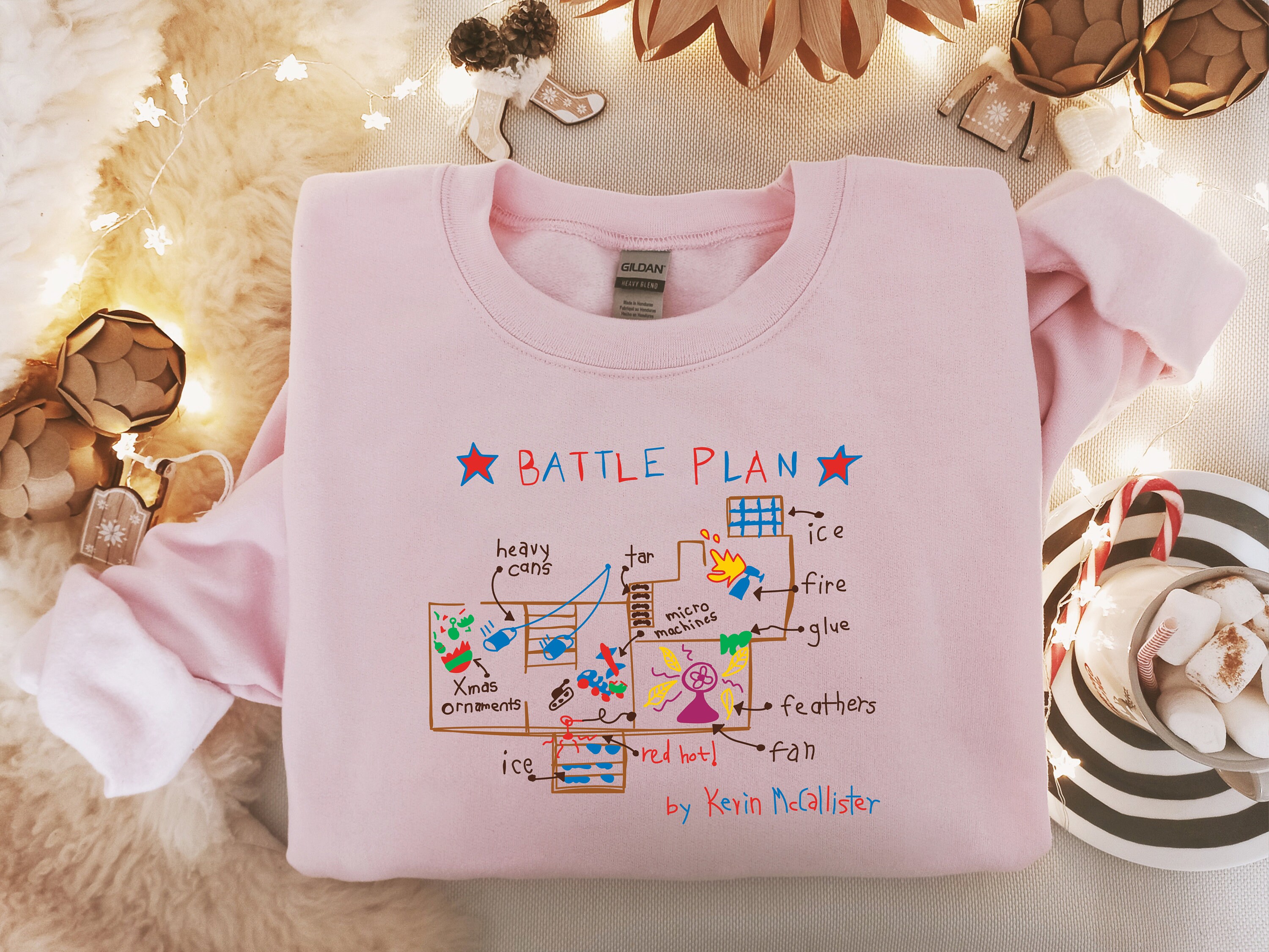 Discover Battle Plan Sweatshirt, Christmas Movie Sweatshirt, Cozy Sweater, Holiday Sweater, Christmas Shirt, Xmas Shirt, Christmas Family Sweatshirts