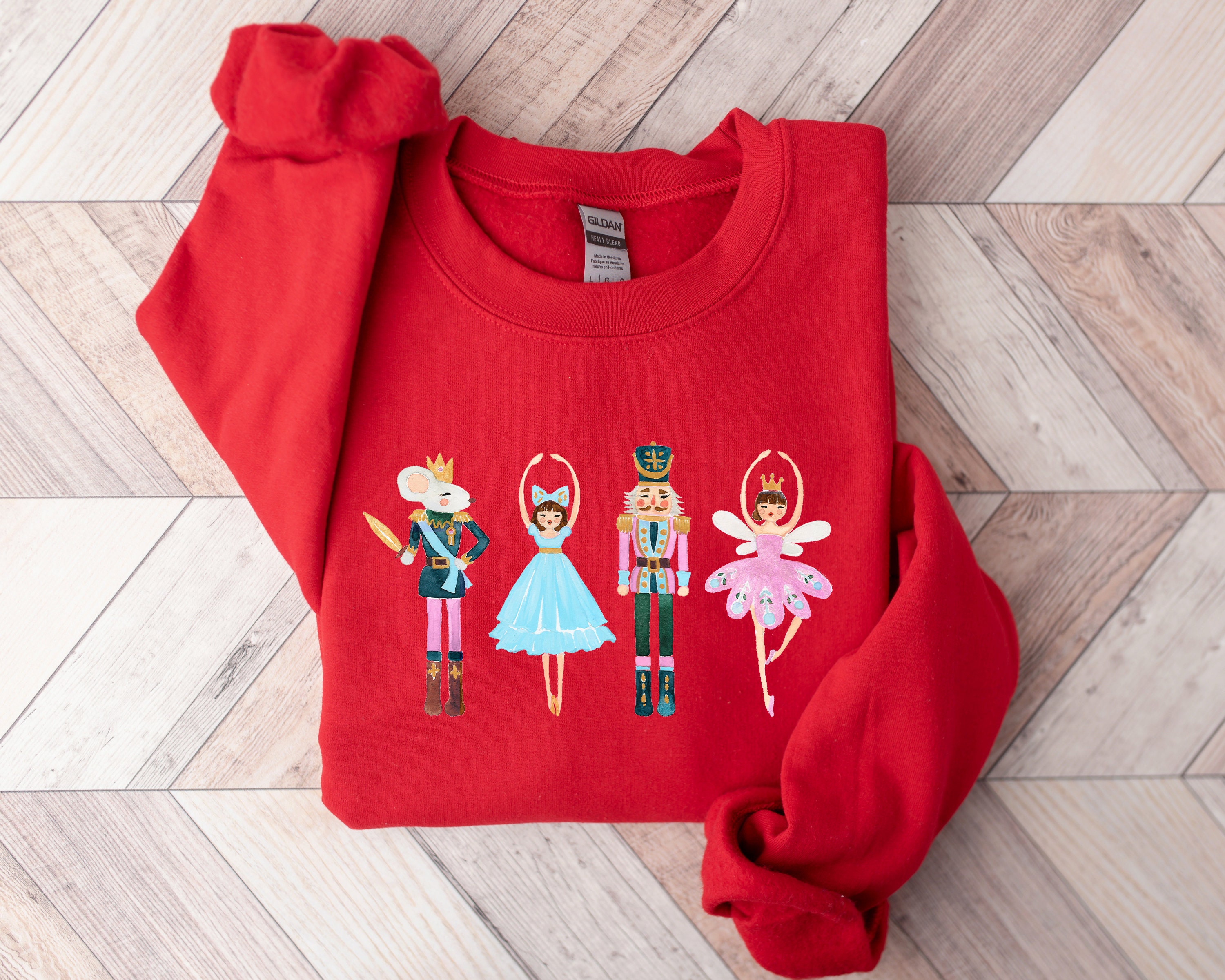 Nutcracker Yellow Pattern Print Women's Sweatshirt