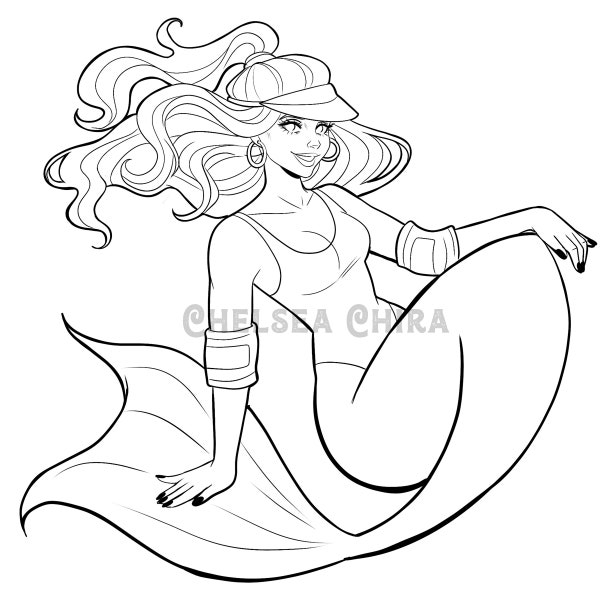 Barbie Mermaid Colouring Sheet