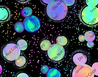 Topo al neon dipinto senza soluzione di continuità