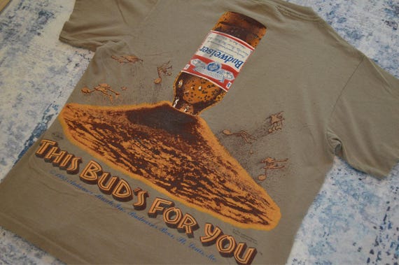 Vintage 1995 Budweiser ant hill AOP t shirt size large