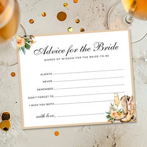 Advies voor de bruid Laarzen en sprankelende vrijgezellenfeestkaart | Advies voor bruid vrijgezellenfeest spel | Boots Bubbly-advies voor de bruid Kaart A14