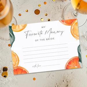 Mi recuerdo favorito de la novia Aperol Spritz Bridal Shower / Juego del recuerdo favorito de la novia / Cítricos Recuerdo favorito de la novia A02
