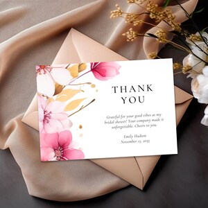 Love in Bloom Bridal Shower Thank You Card | Love is in Bloom Thank You Card | Spring Love in Bloom Bridal Shower Thank You Card A35