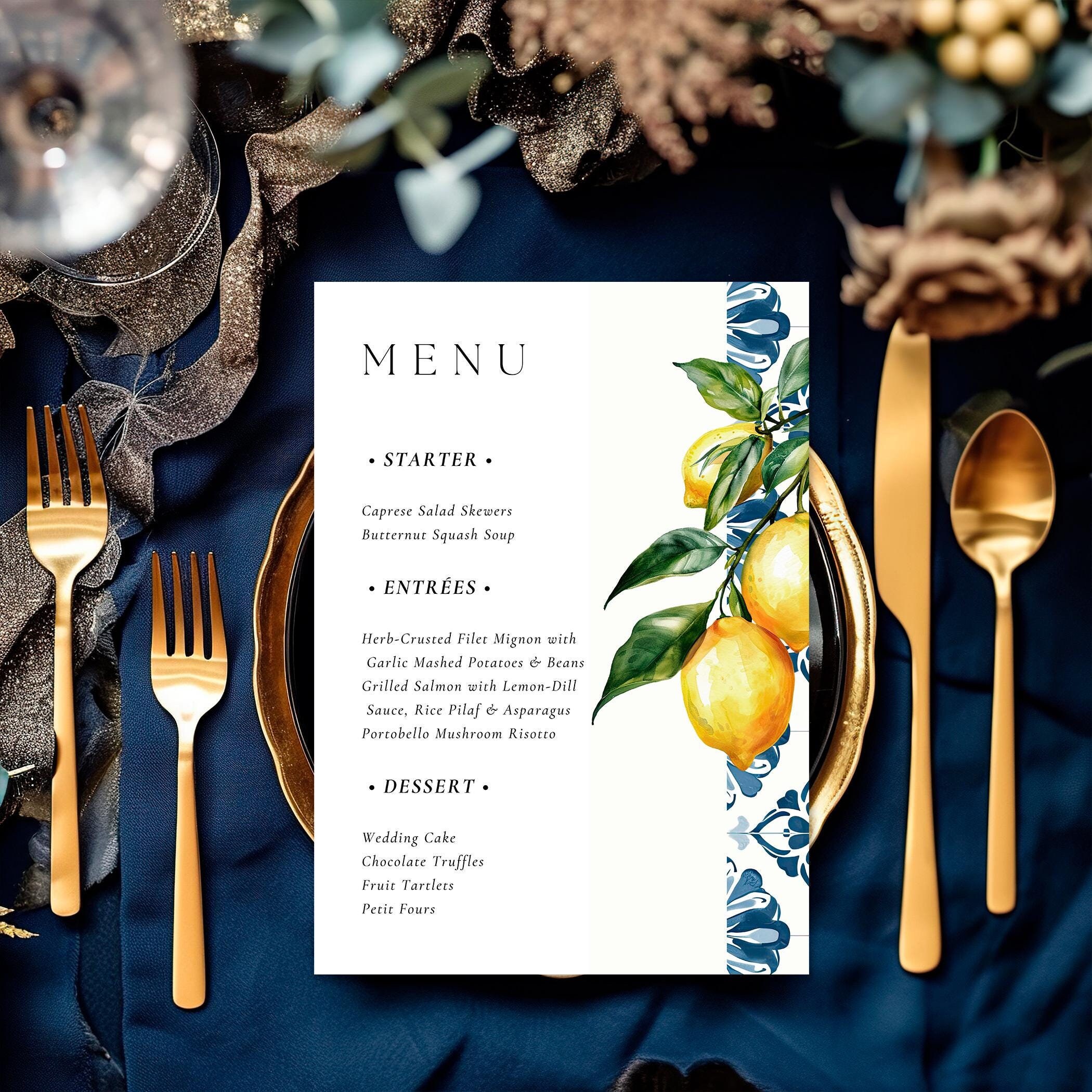 Image 2 for Bridal Shower Menu Template