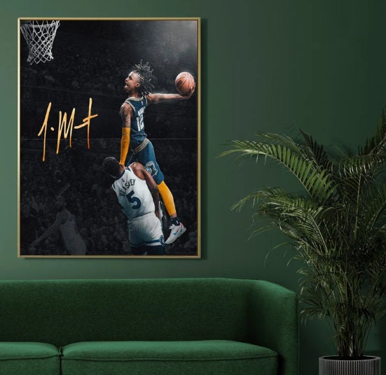 Discover Ja Morant Dunk Wall Poster, Ja Morant Dunk Poster