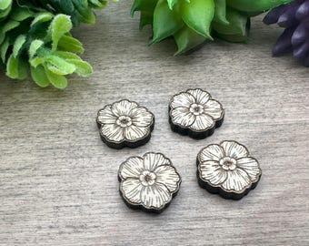 Primrose Flower Wood Pieces